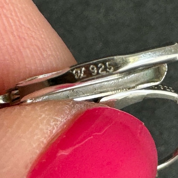 Pearl Earrings Sterling Silver Drop Dangle Dainty Simple Bridal Bride Wedding - Picture 7 of 9